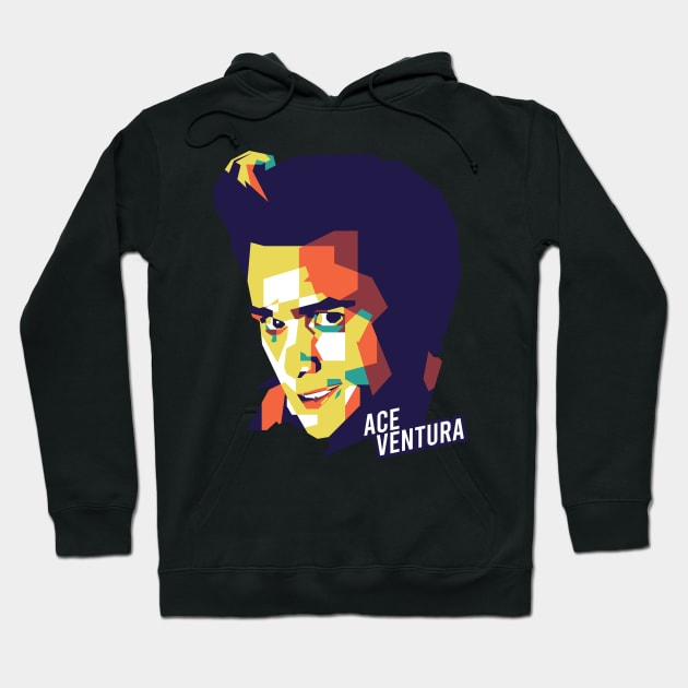 Ace Ventura WPAP Style Hoodie by pentaShop